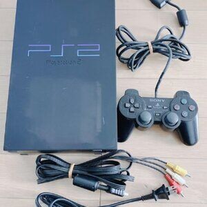 PlayStation 2 Clear BLACK SCPH-50000 | Plays Both USA and Japanese Game Discs
